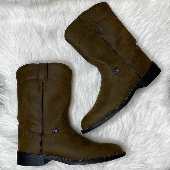 justin basic roper boots